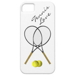 Tennis Love IPhone 5  Case iPhone 5 Case
