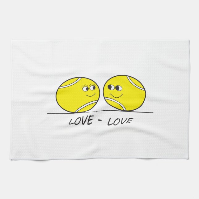 Tennis Love-Love Towel (Horizontal)