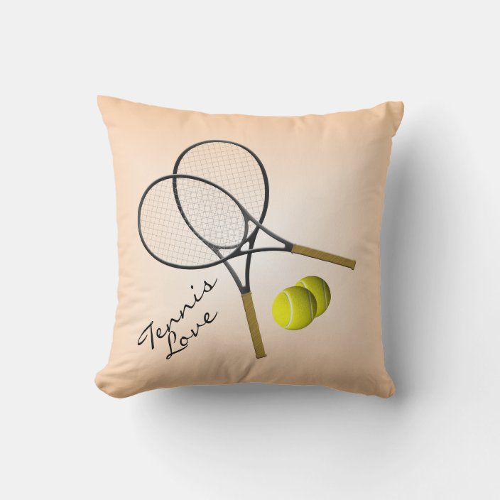 Tennis Love Mojo Throw Pillow