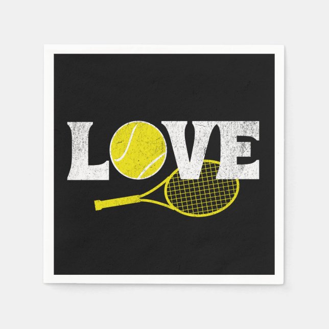 Tennis Love Napkins (Front)