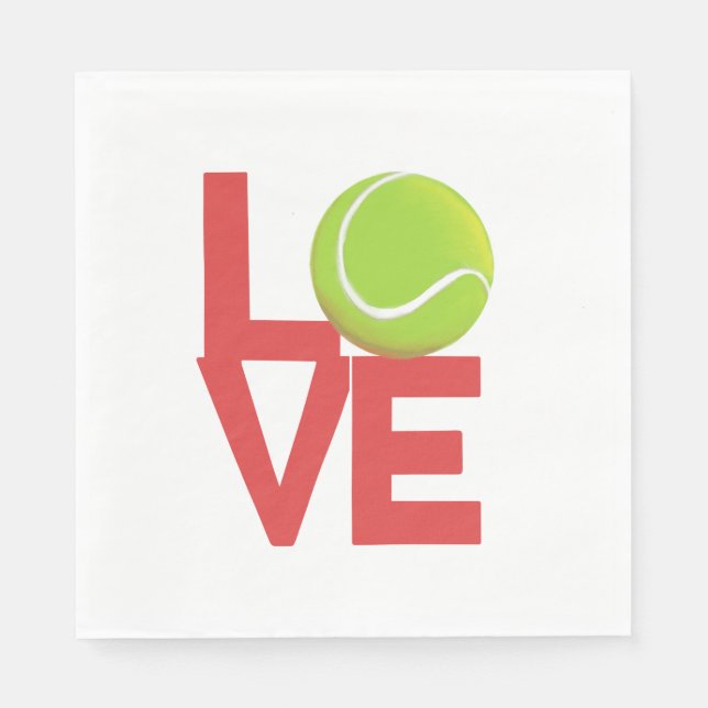 Tennis Love Napkins (Front)