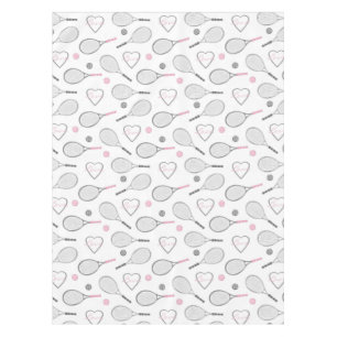 Tennis Love Pattern Tablecloth