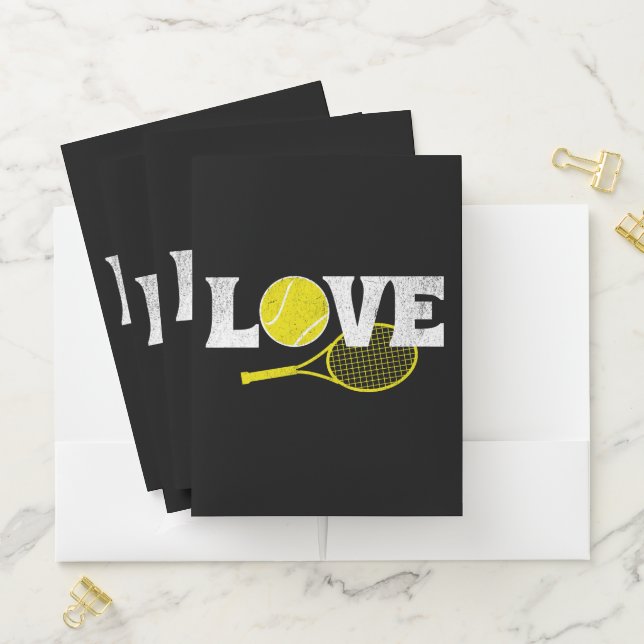 Tennis Love Pocket Folder (In Situ)
