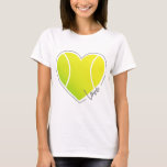 Tennis Love T-shirt Women&#39;s at Zazzle