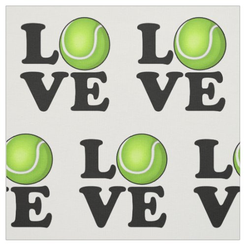Tennis Love Tennis Fan Fabric