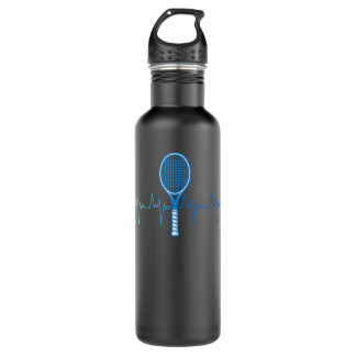 Tennis Love Tennis Heartbeat Tennis Player Stainless Steel Water Bottle