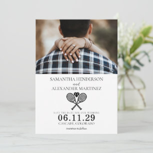 Tennis Love Wedding Save The Date