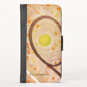 "Tennis Love" women's tennis iPhone X Wallet Case