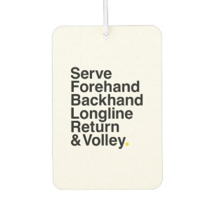Tennis lover air freshener