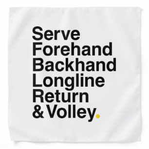 Tennis lover bandana