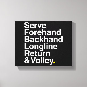 Tennis lover canvas print