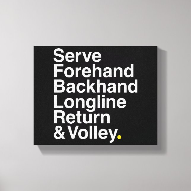 Tennis  lover canvas print (Front)