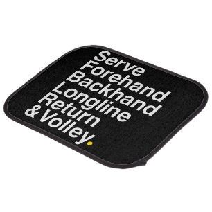 Tennis lover car floor mat