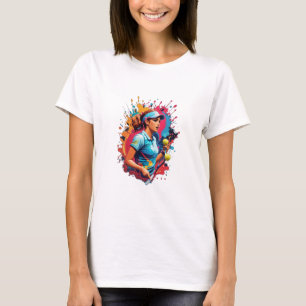 tennis lover colorful design T-Shirt