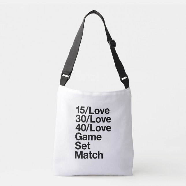 Tennis  lover crossbody bag (Front)