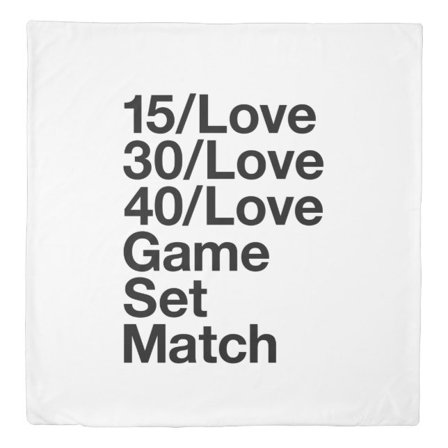 Tennis  lover duvet cover (Front)