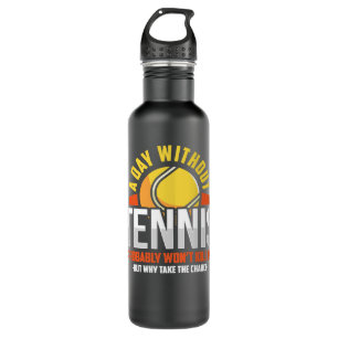 Tennis Lover fan 38 Tennis Player Stainless Steel Water Bottle