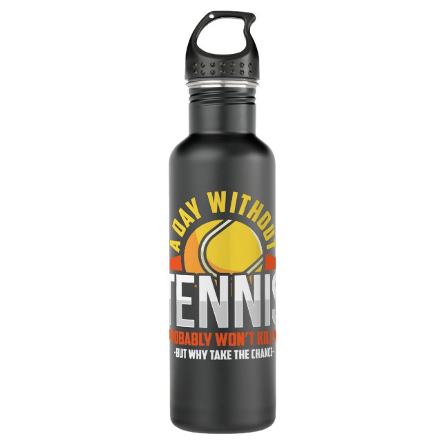 Tennis Lover fan 38 Tennis Player Stainless Steel Water Bottle (Front)