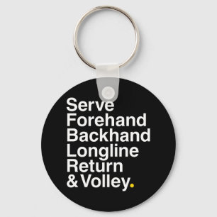Tennis lover keychain