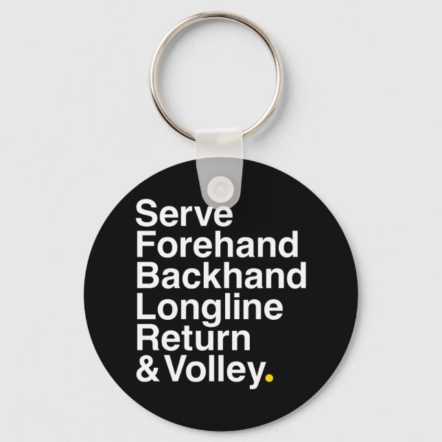 Tennis  lover keychain (Front)