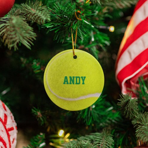 Tennis Lover Personalized Ornament