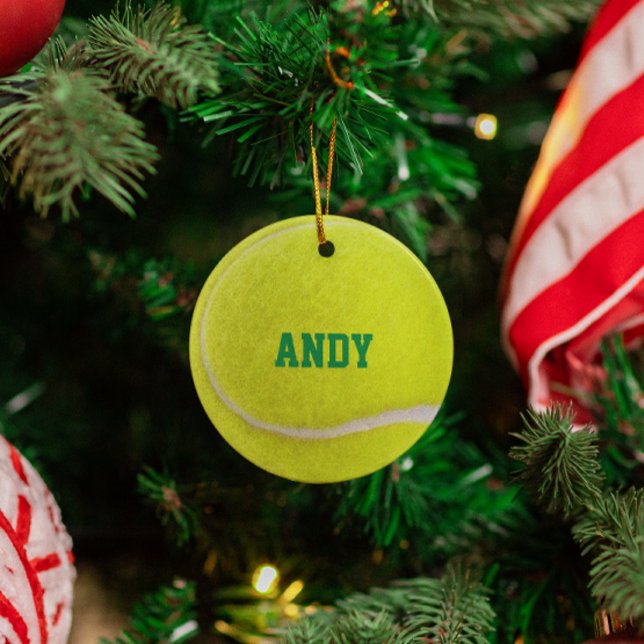 Tennis Lover Personalized Ornament (Creator Uploaded)
