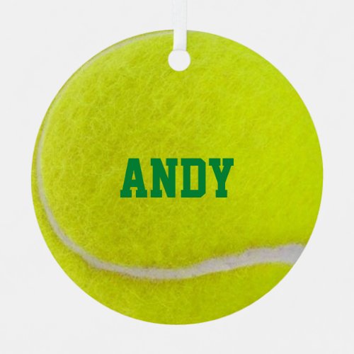 Tennis Lover Personalized Ornament