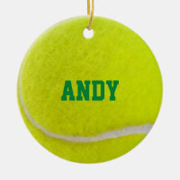 Tennis Lover Personalized Ornament