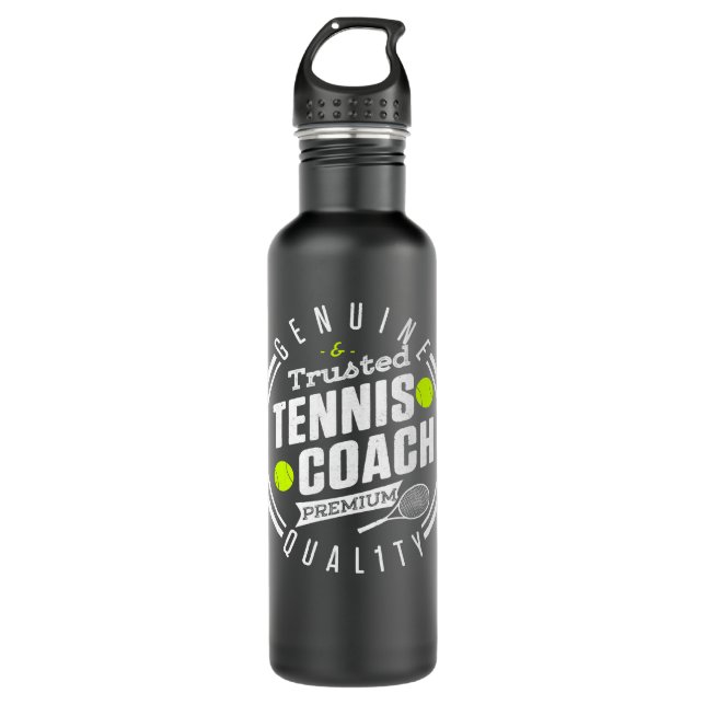 Tennis Lover Player Coach Player Quality Team Inst Stainless Steel Water Bottle (Front)