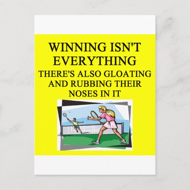 tennis lover postcard (Front)