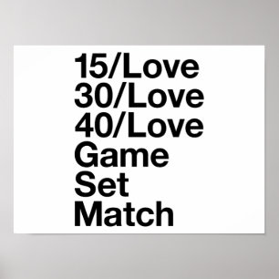 Tennis lover poster