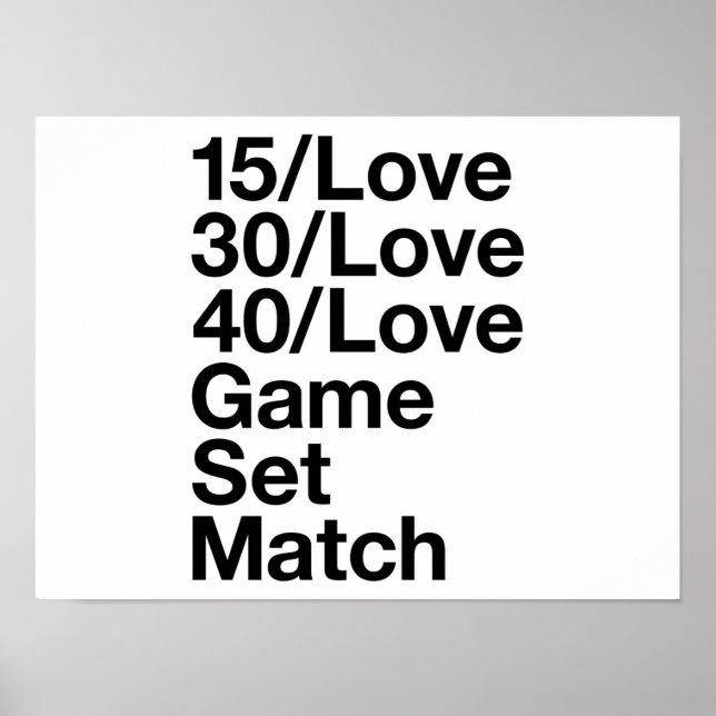 Tennis  lover poster (Front)