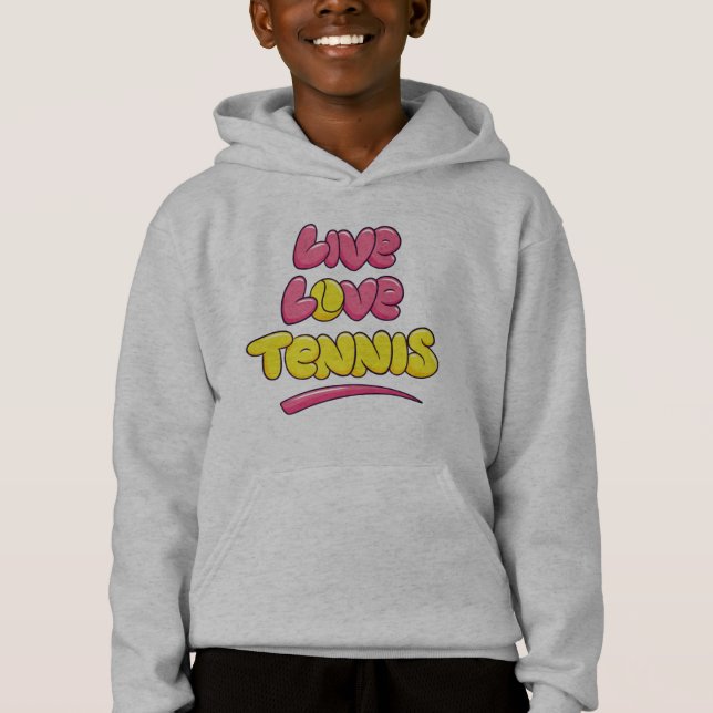 Tennis Lover Saying Hoodie (Front)