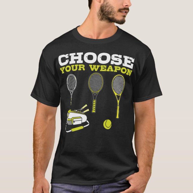 Tennis Lovers Your Weapon Tennis Players serve spo T-Shirt (Front)