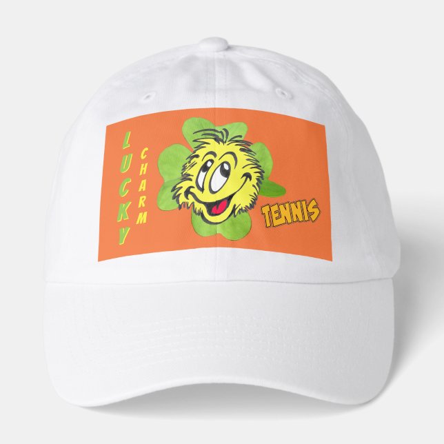 Tennis Lucky Charm Orange Hat (Front)