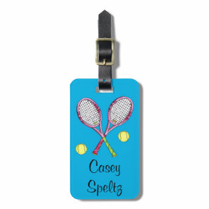Tennis Luggage Tag