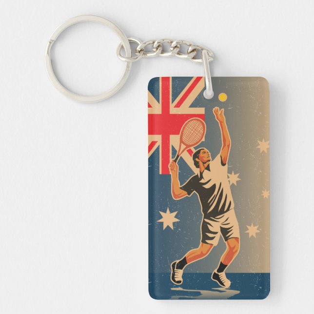 Tennis match keychain (Front)