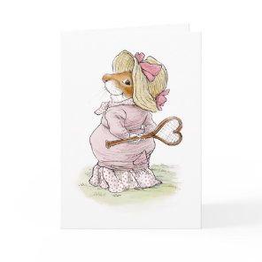Tennis Match Mouse Love Card