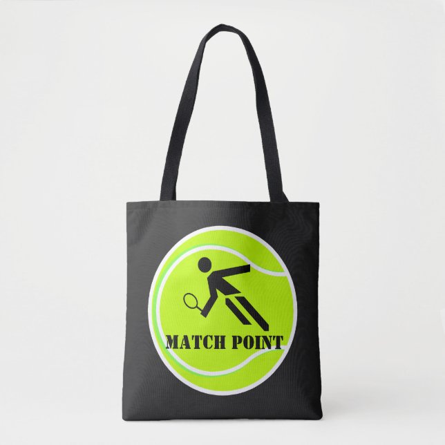 Tennis Match Point Tote Bag  (Front)