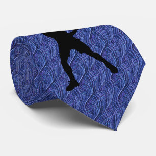 TENNIS MED. BLUE UNIQUE NECK TIE