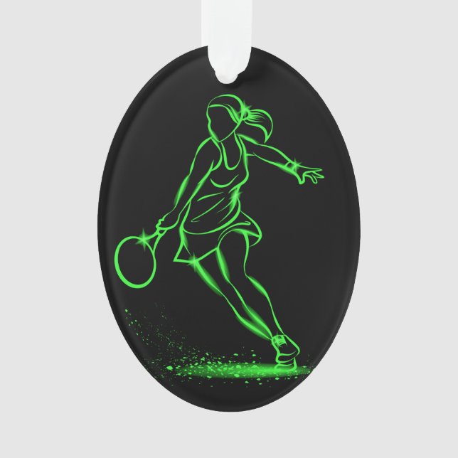 Tennis Medal Ornament (Front)