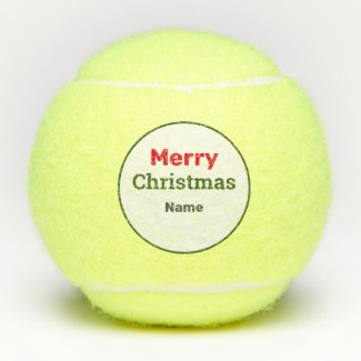 Tennis Merry Christmas Tennis Balls