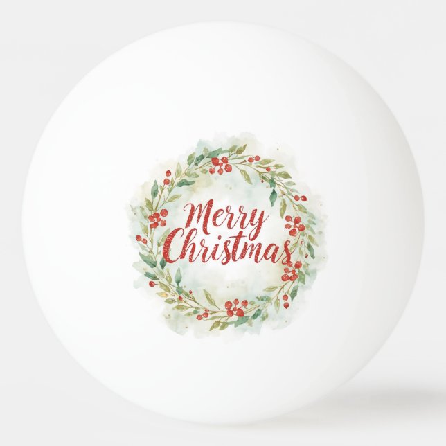 Tennis Merry Christmas with tennis ball  (Front)