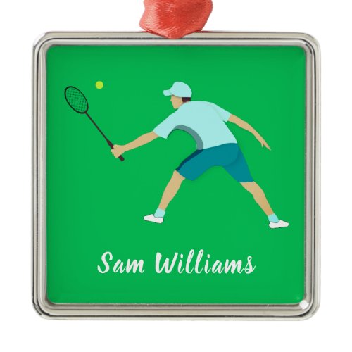 Tennis Metal Ornament