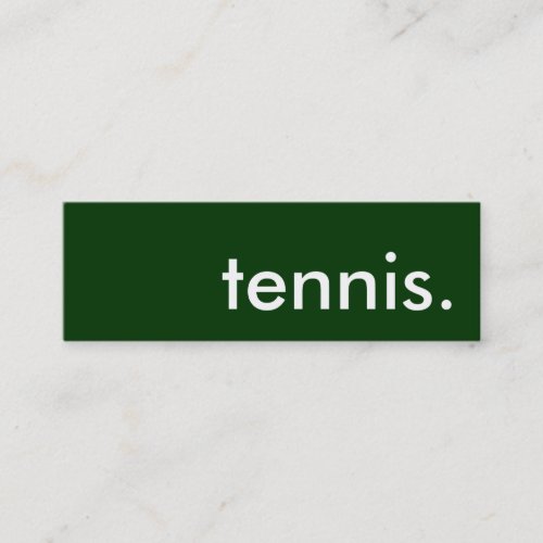 tennis. business card templates