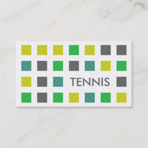 TENNIS (mod squares) Business Card