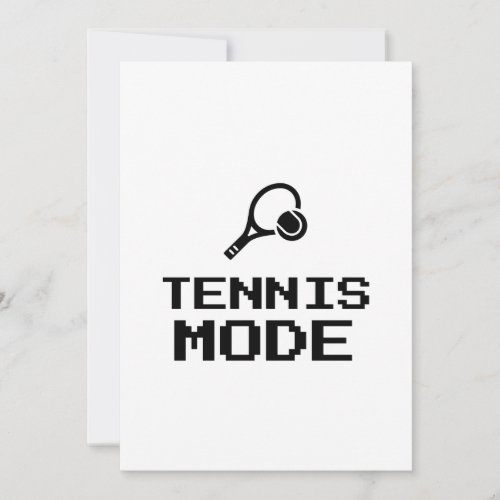 TENNIS MODE HOLIDAY CARD
