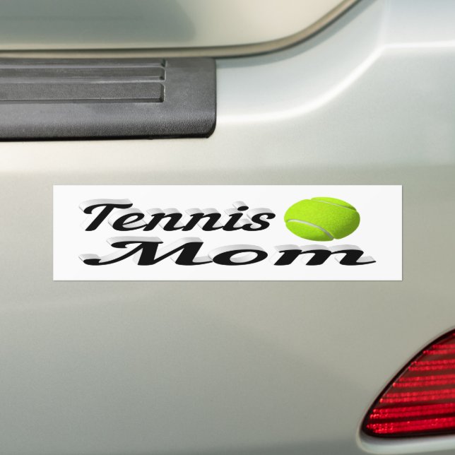 Tennis Mom Bumper Sticker (On Car)