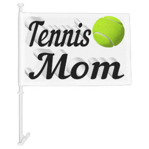 Tennis Mom Car Flag