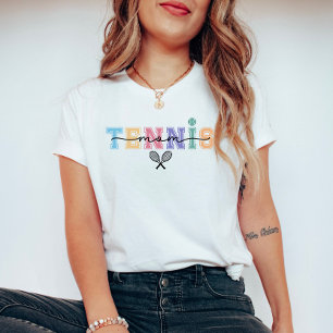Tennis Mom Colorful and Cute T-Shirt